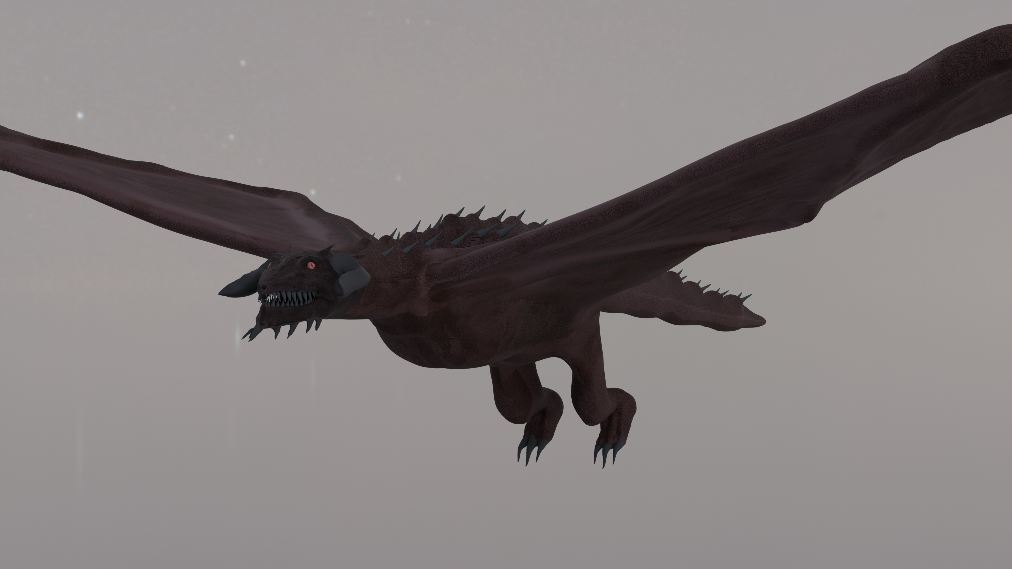 Dragon sculpt front view